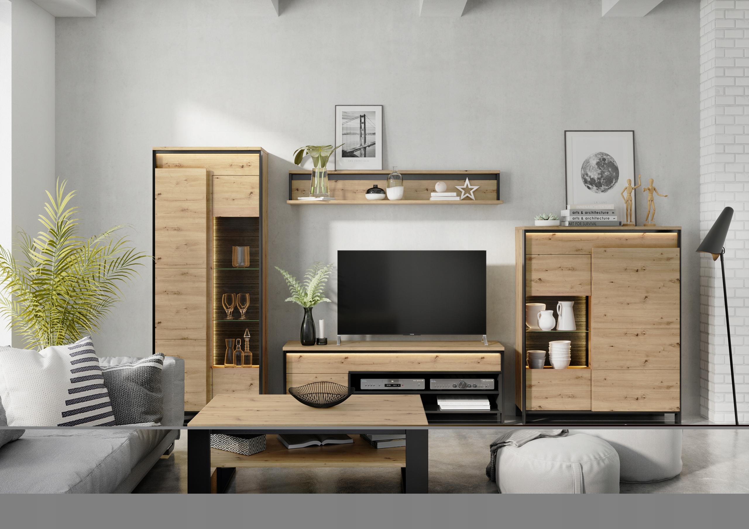 Lustro Quant QG-05 artisan LENART Szerokość mebla 92 cm