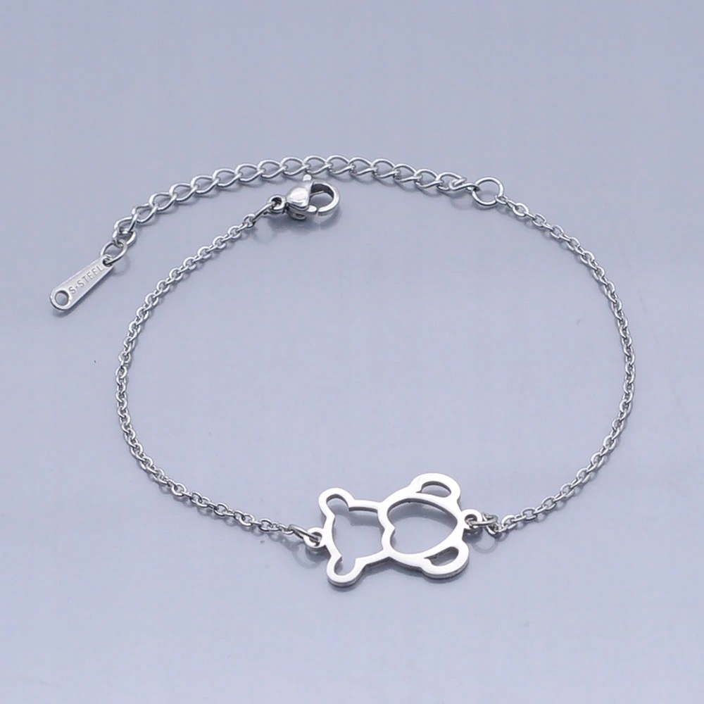 

Bransoletka stal chirurgiczna srebrna Miś Misiek