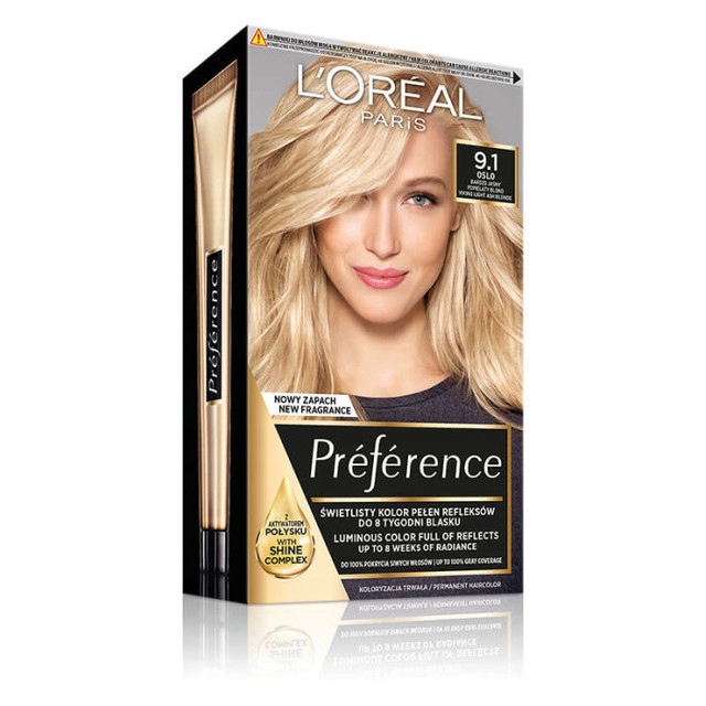

L'Oreal Preference farba 9.1 Oslo