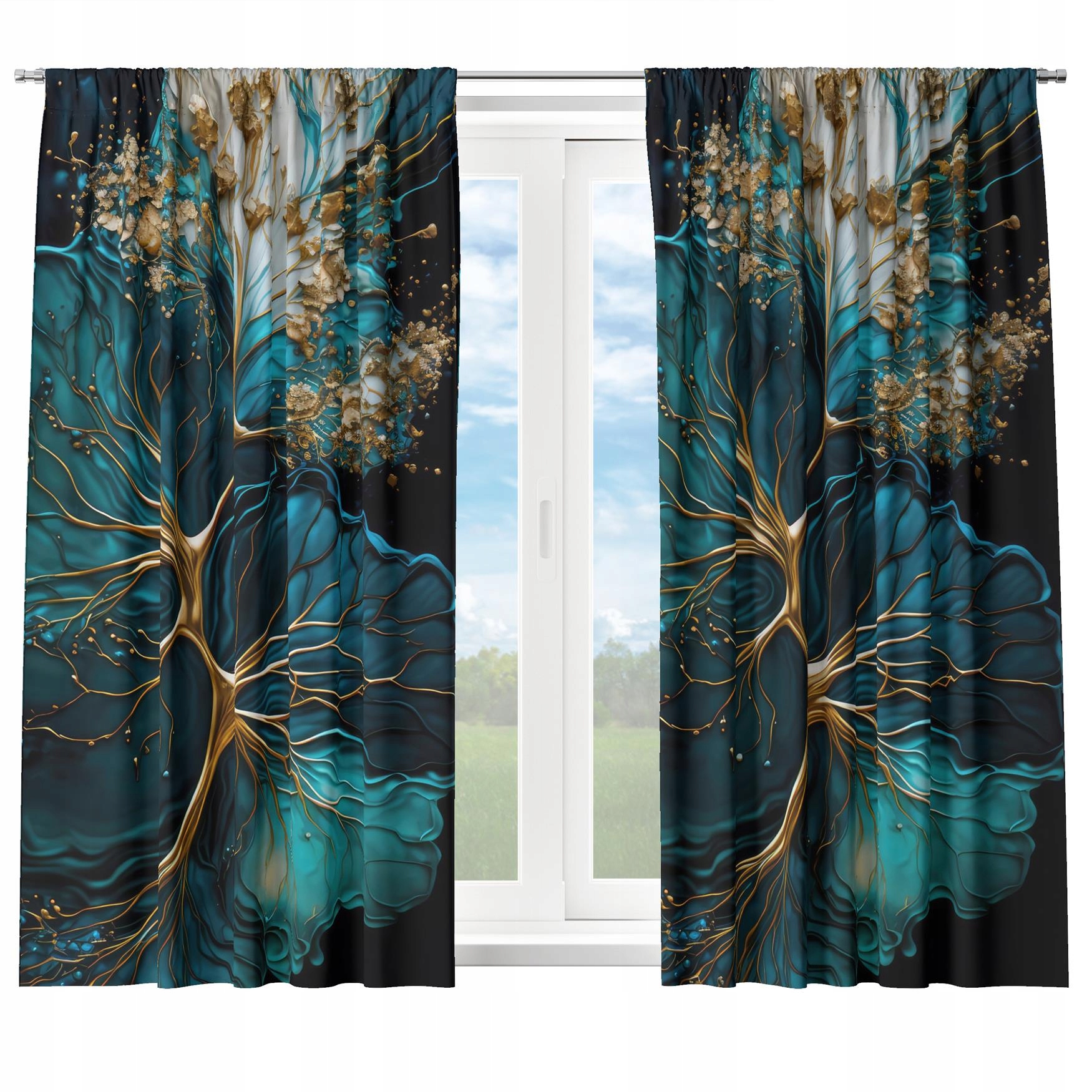 GOTOWE ZASŁONY NA ŻABKI 140x160 ZASŁONA NA TAŚMIE 146