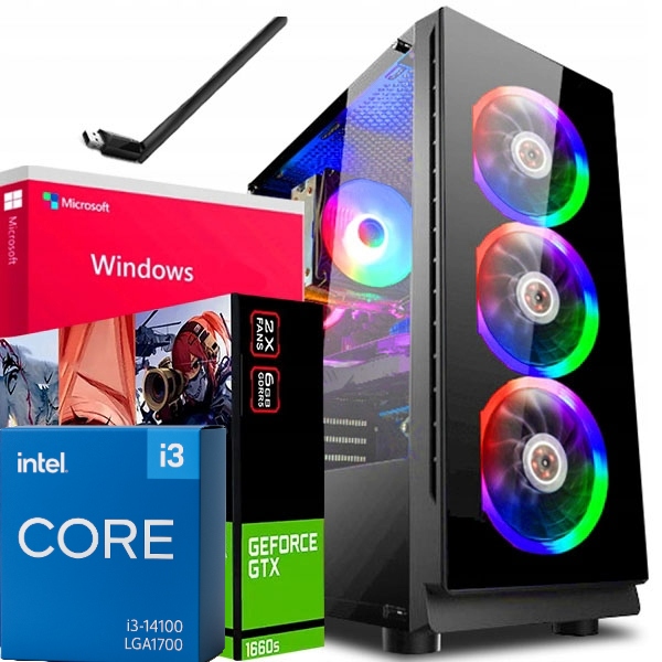 Herní Pc Adronix i3-14100F 16 Gb Gtx 1660S Windows 11