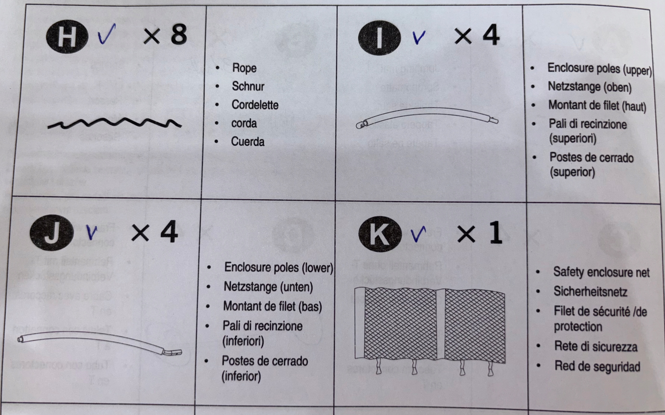 Części do trampoliny Songmics STR122O01 Wysokość całkowita 270 cm