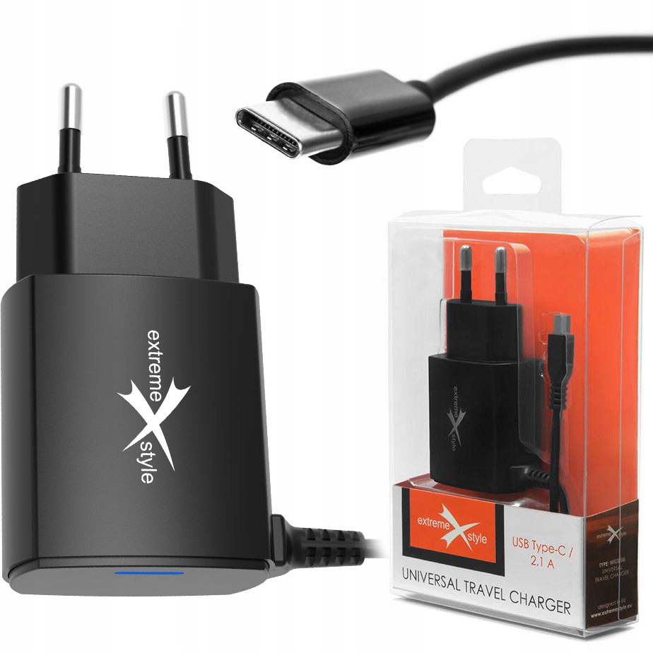 

Ładowarka Sieciowa Z Kablem Usb Typ C 1.5M 2.1A