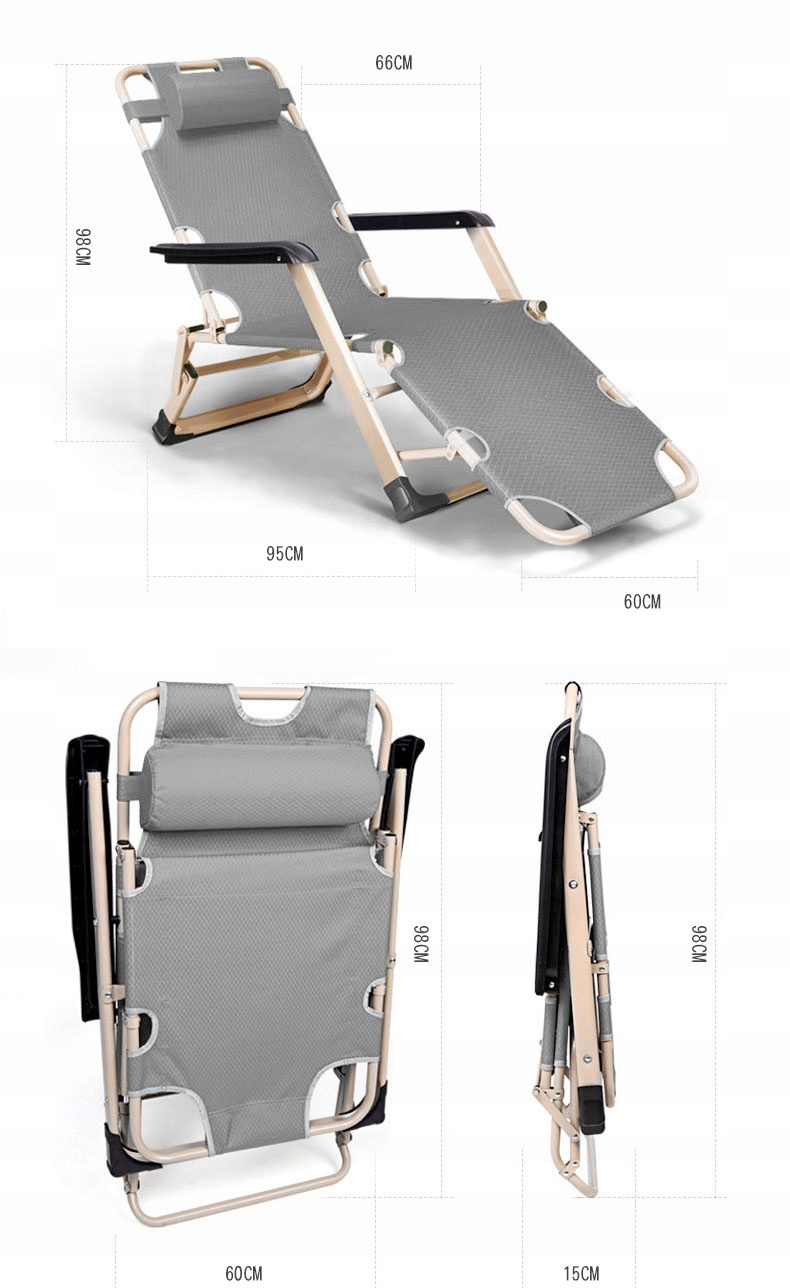 САДОВЫЙ ШЕЗЛОНГ СКЛАДНОЙ С КРЕСЛОМ-ПОДУШКОЙ Модель KL-L1