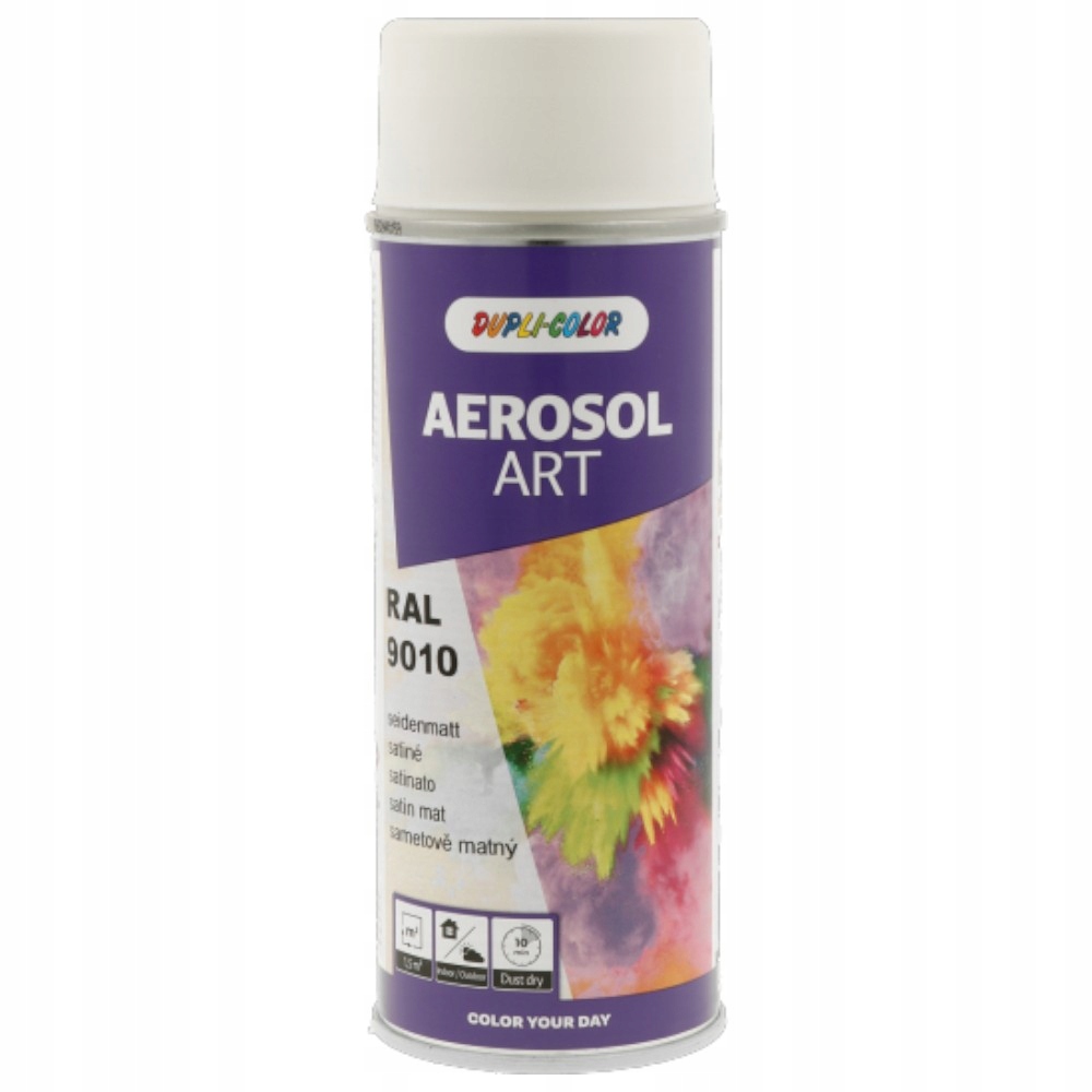 Dupli Color Lakier Akrylowy Spray Ral 9010 Biały Półmat 400ML