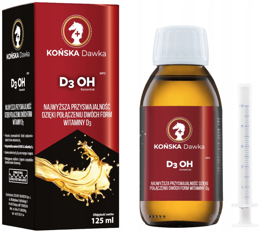 Levně Vitamín D3 Oh 50000 Iu B3 B12 Końska dawka 125 ml