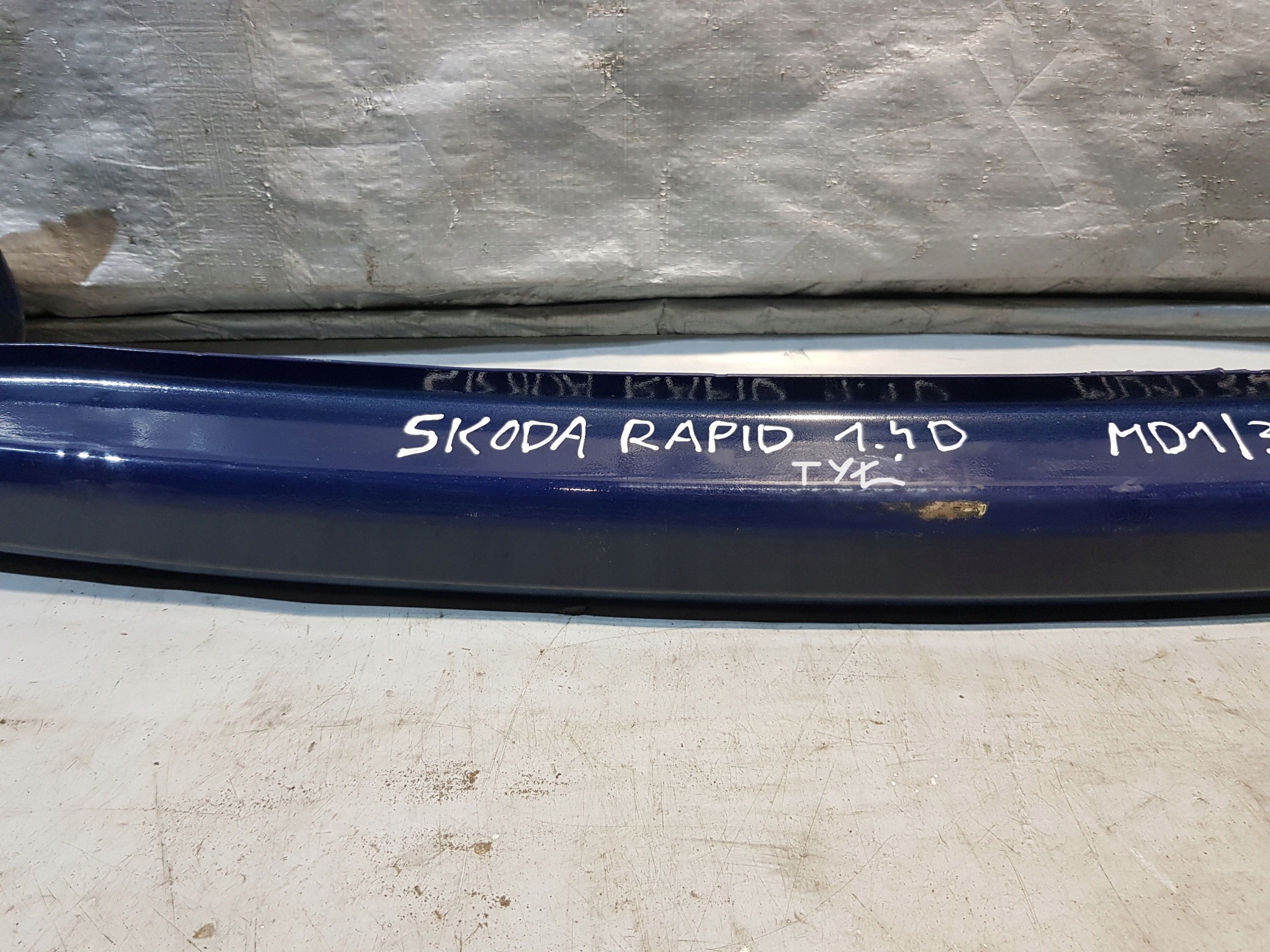 SKODA RAPID II sider below bumper rear