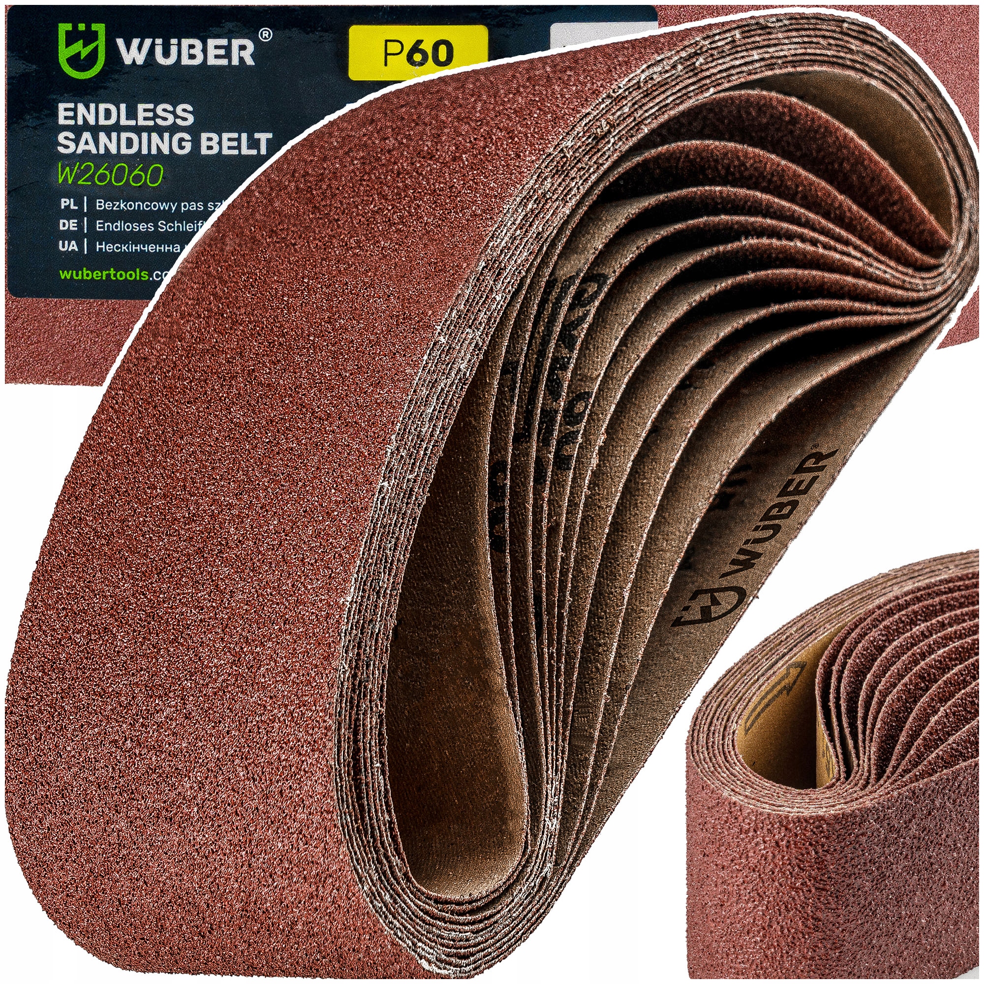 Pas Bezkońcowy P60 533x75MM Do Szlifierki Taśmowej Papier Ścierny Taśma