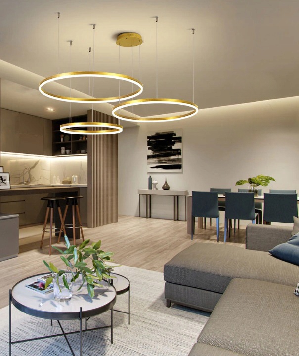 LAMPA SUFITOWA WISZĄCA LED żyrandol brylant reto Zasilanie sieciowe