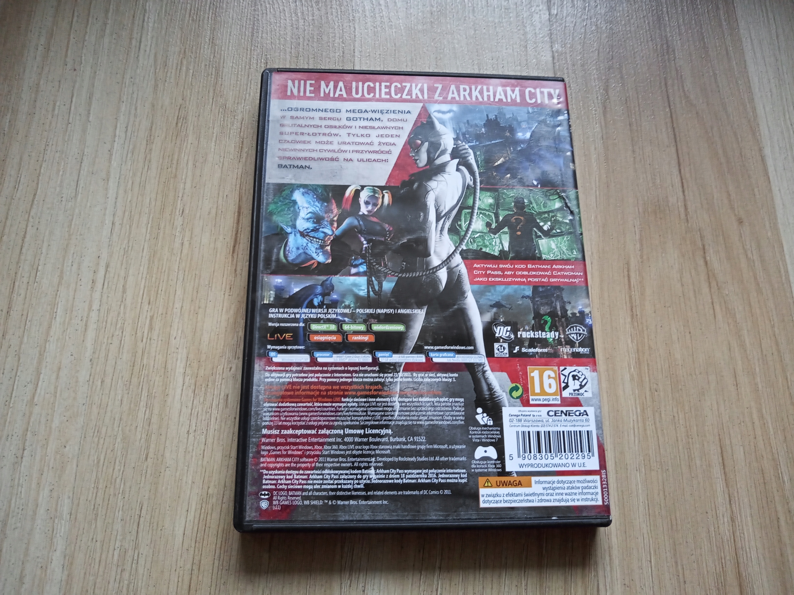 Batman Arkham City PL PC Wersja gry pudełkowa