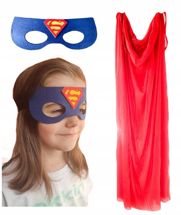 

Strój Superman Peleryna Maska Superbohater