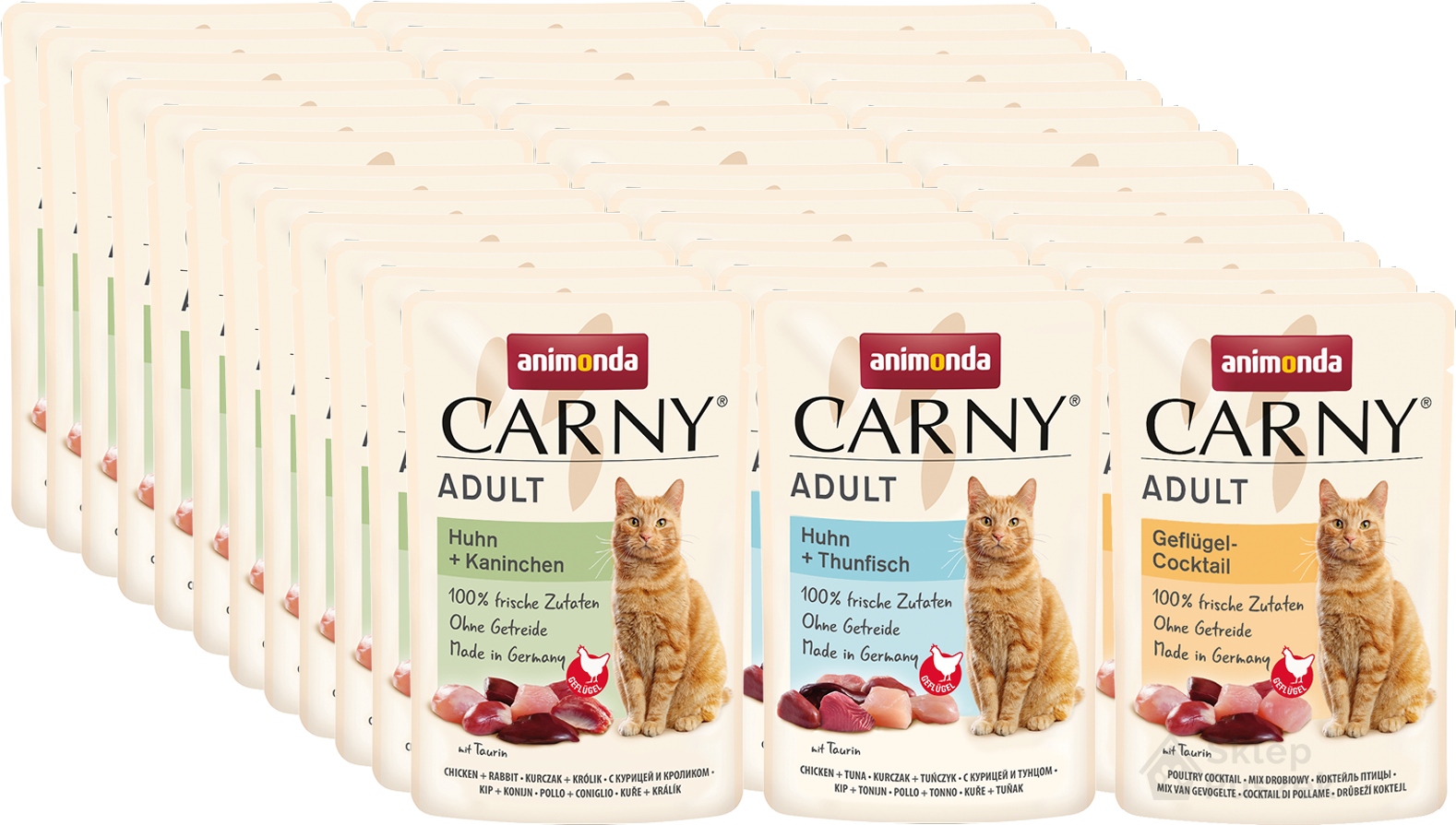 Animonda Kočka Carny Exotic MIX Sada sáčků 36x85g