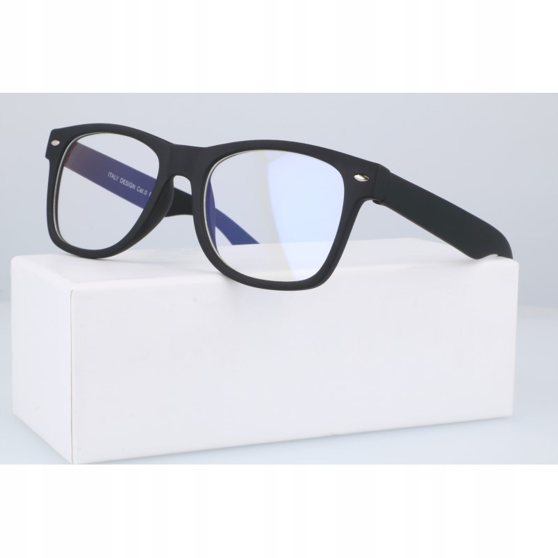 OKULARY ZERÓWKI DO KOMPUTERA Z FILTREM Fason nerdy