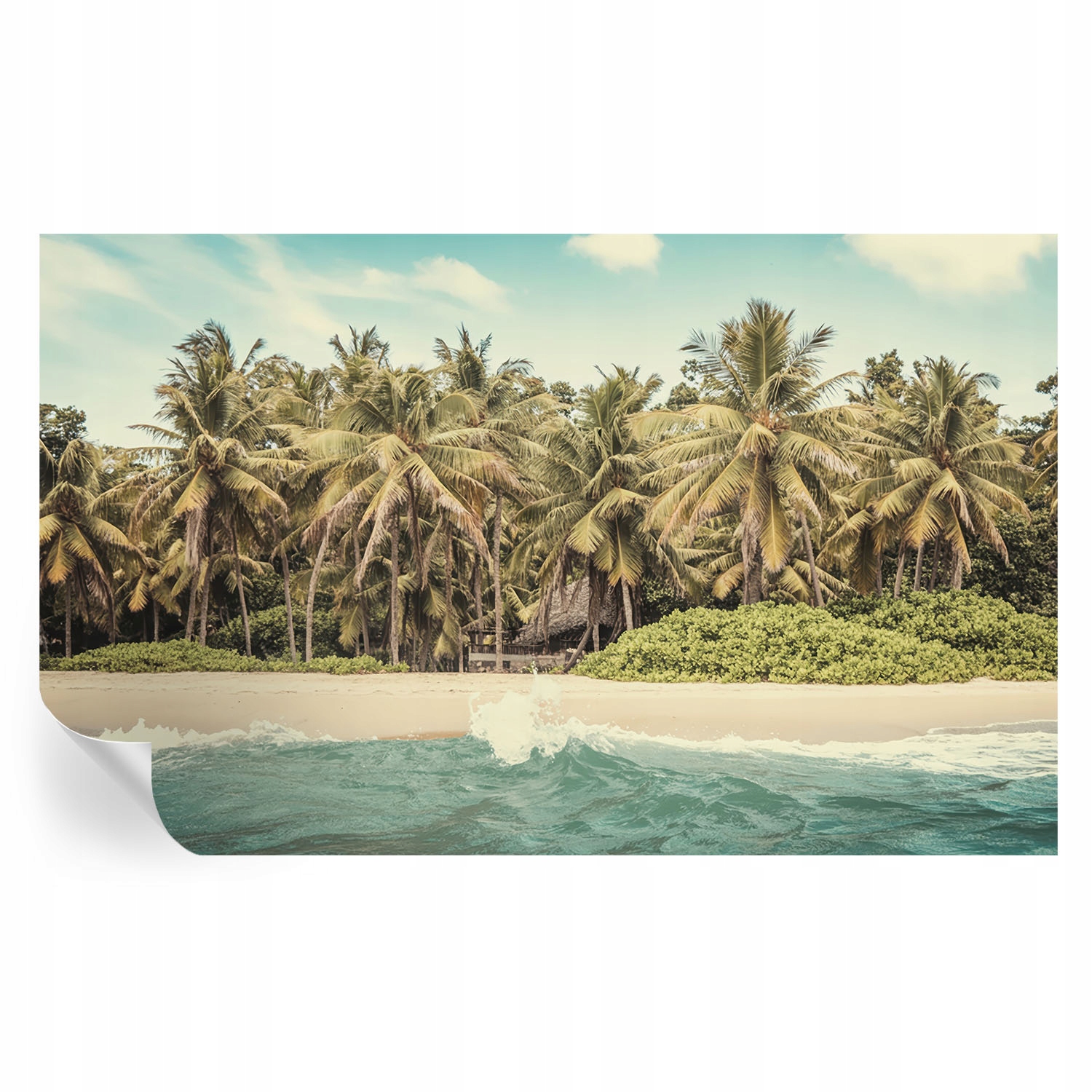 Fototapeta Samolepiaca tapeta Dekoratívna tropická pláž 416 x 254 cm