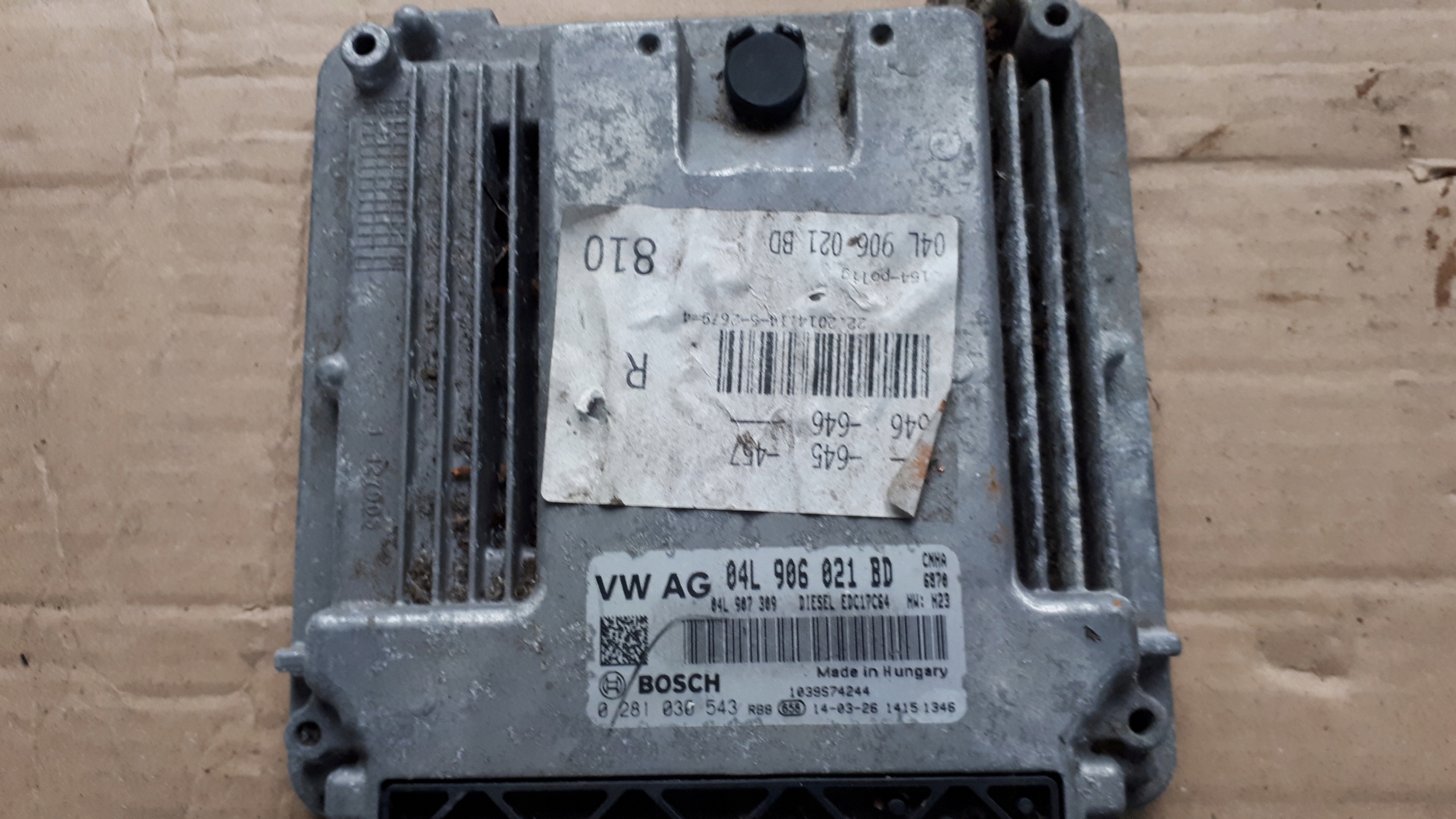 A6 C7 4G computer control unit of the engine 2.0 TDI CNH