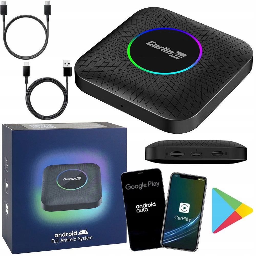 CarLink Adaptér do Auta Bluetooth s Apple CarPlay Android Auto, Sim Wi-Fi