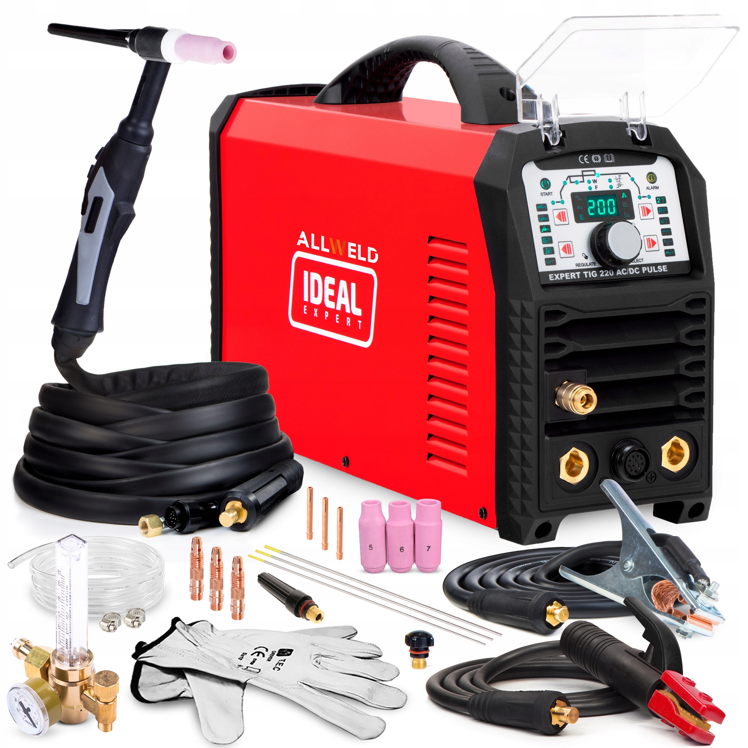 Invertorová Svářečka Ideal Expert Tig 220 Ac/dc Pulse Mma 200A Alu