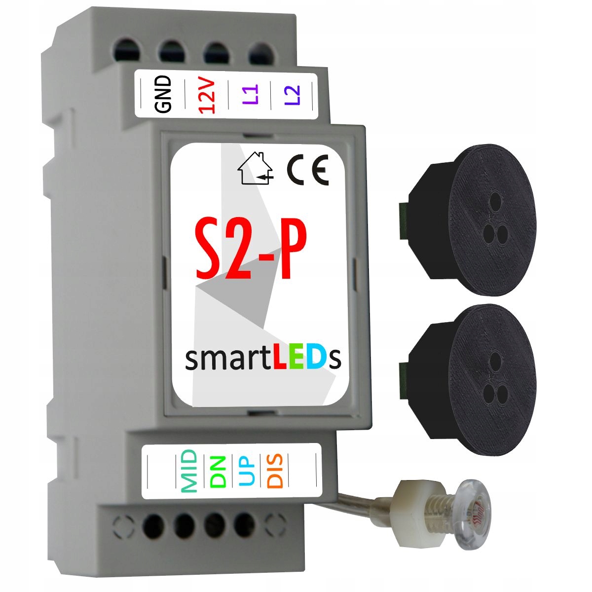 smartLEDs S2-P Sterownik schodowy 2 CZUJNIKI RUCHU