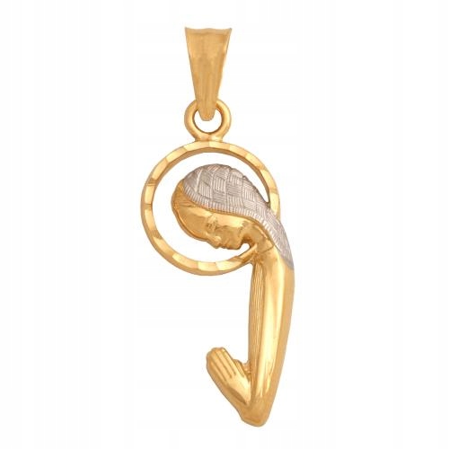 Medailon vyrobený ze zlata ryzosti 585, dárek k příležitosti svatého přijímání.