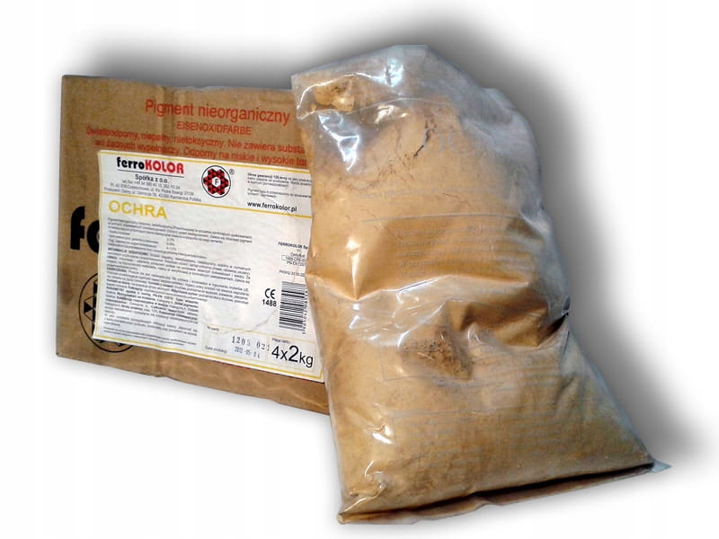 

Barwnik do betonu, Pigment, Farba sucha, OCHRA-2KG