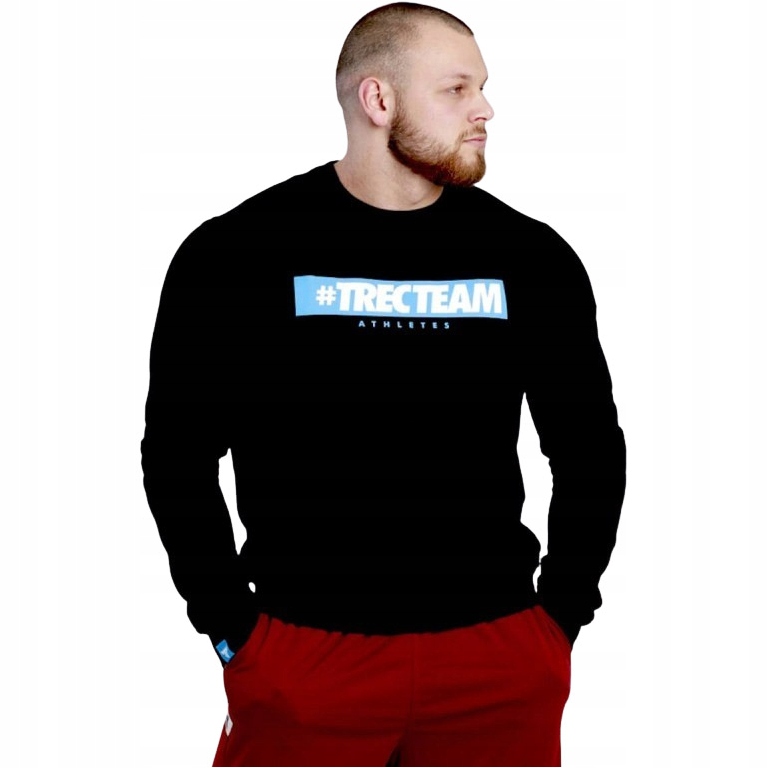 TREC WEAR BLUZA SPORTOWA BEZ KAPTURA DRESOWA TREC TEAM SPORT CZARNA Roz. S