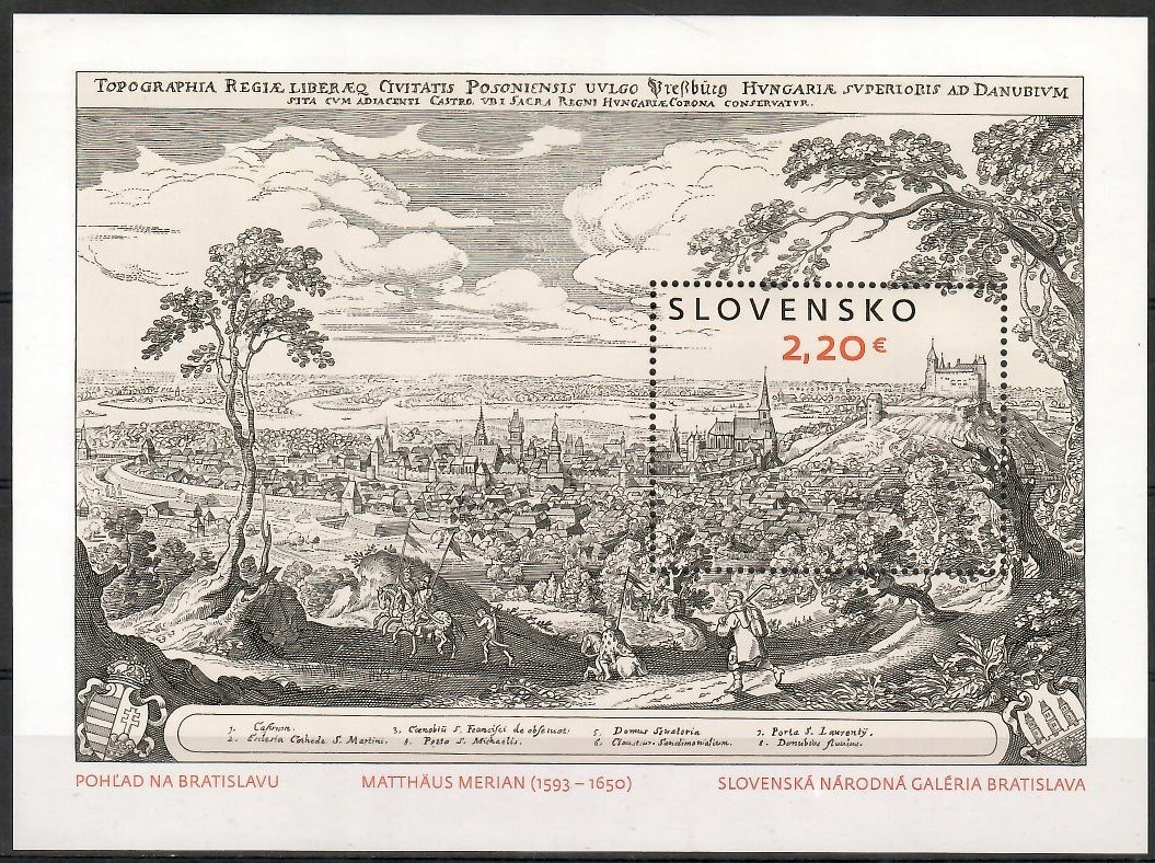 Słowacja 2021 Mi bl 58 Czyste **