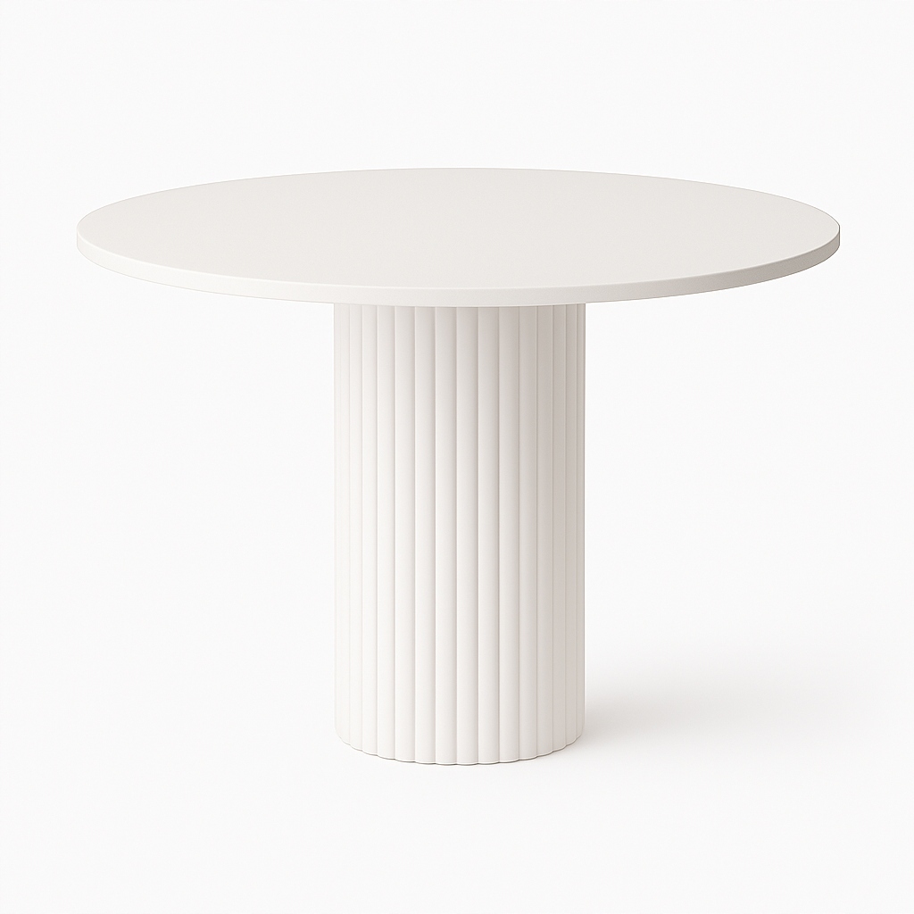 Stůl do obývacího pokoje Bílý 75 cm stůl do kanceláře, kulatý stůl do kavárny, jídelny