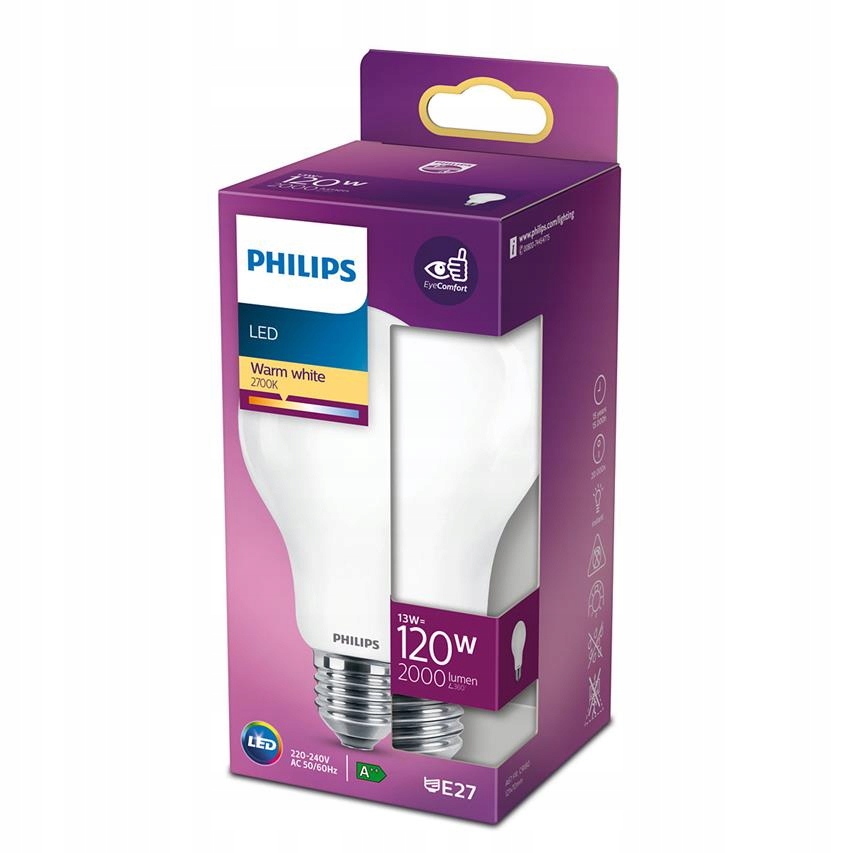 

Philips Żarówka Led A67 E27 13W =120W 2700K ciepła