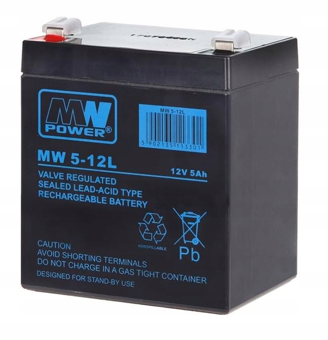 

Akumulator Mw 5-12L Agm 12V 5Ah Mw Power