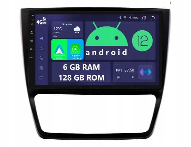 Nawigacja Radio 2DIN Android Skoda Yeti Dsp Carplay 6/128 Gb Lte