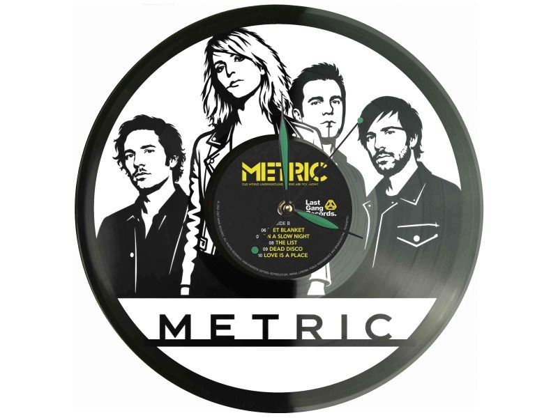 Metrický Dárek Originální dekorace do domu Hodiny z vinylové desky
