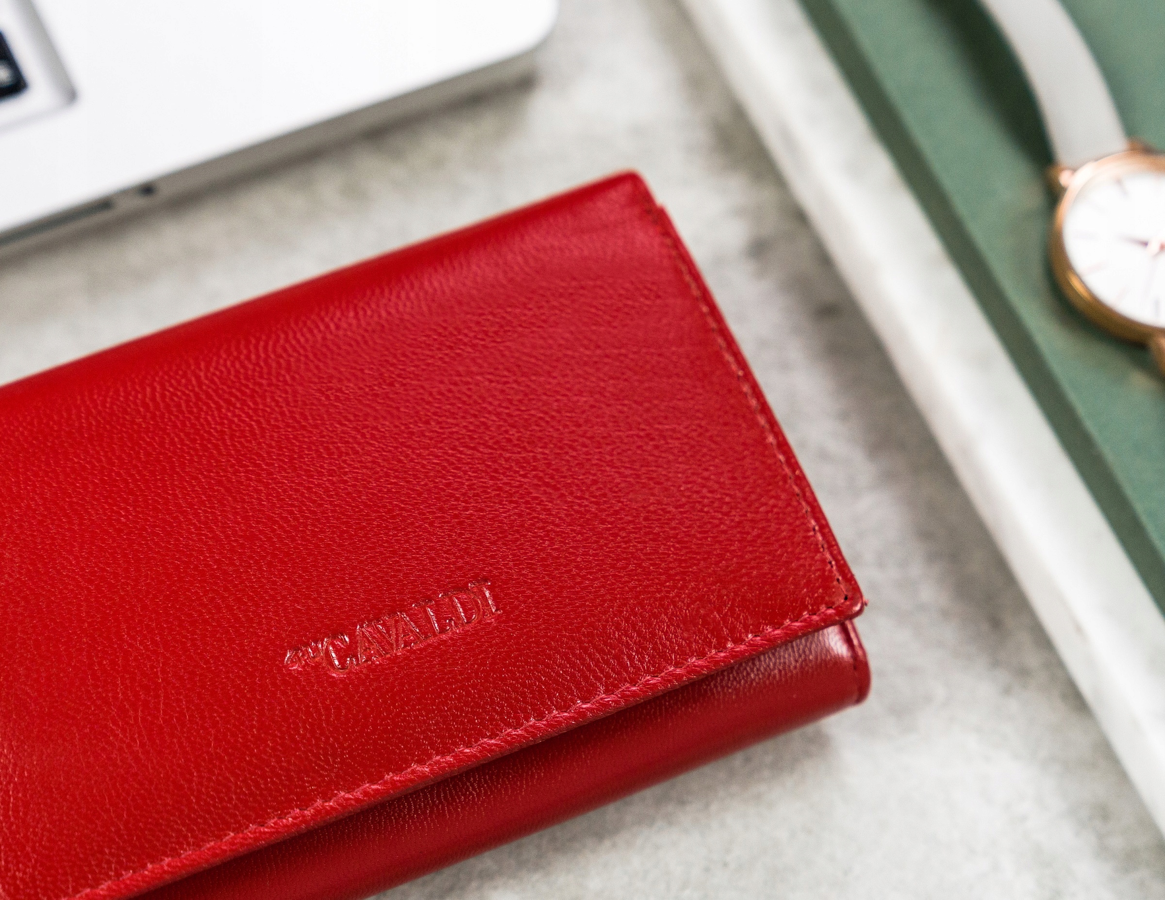 Zachwycający portfel damski skórzany HQ RFID Stan opakowania oryginalne