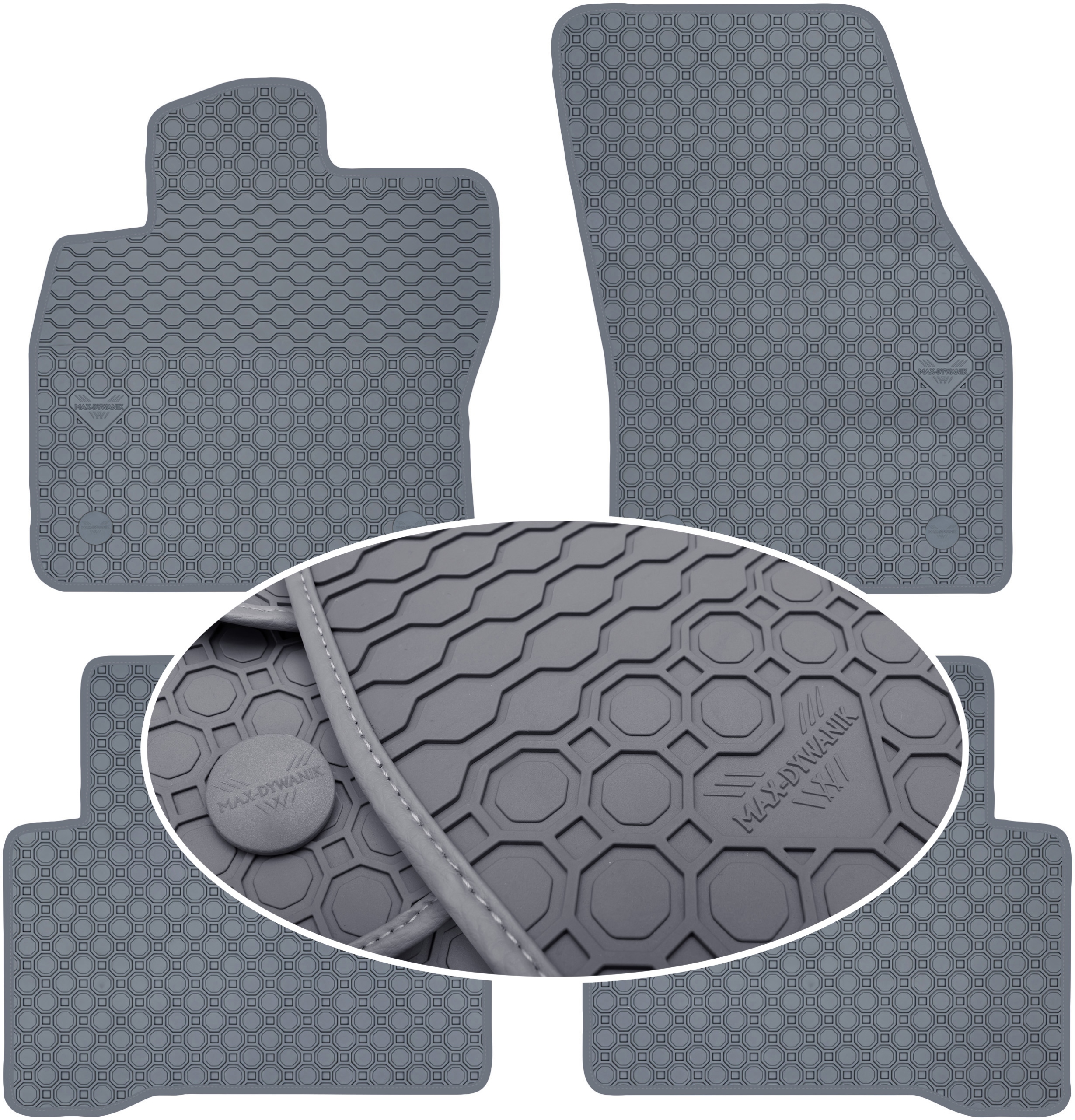 Vw Touran II 5os 2015- Koberce Šedé