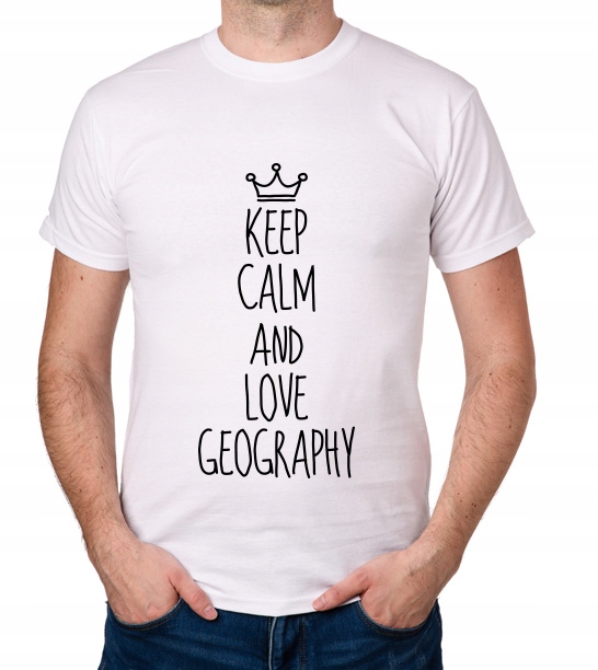 

koszulka Keep Calm And Love Geography prezent