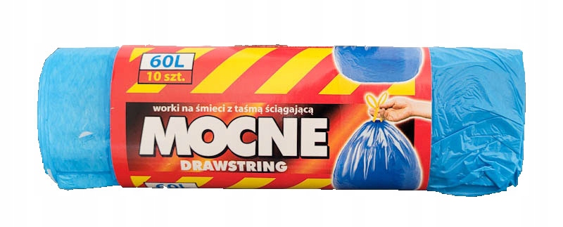 

Worki na Śmieci z Taśmą 60l Niebieskie 10 sztuk