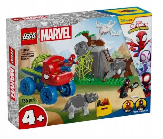 Lego 11199 – Hrdinové – Záchranná Mise Spideyho Týmu V Dinoterénovce