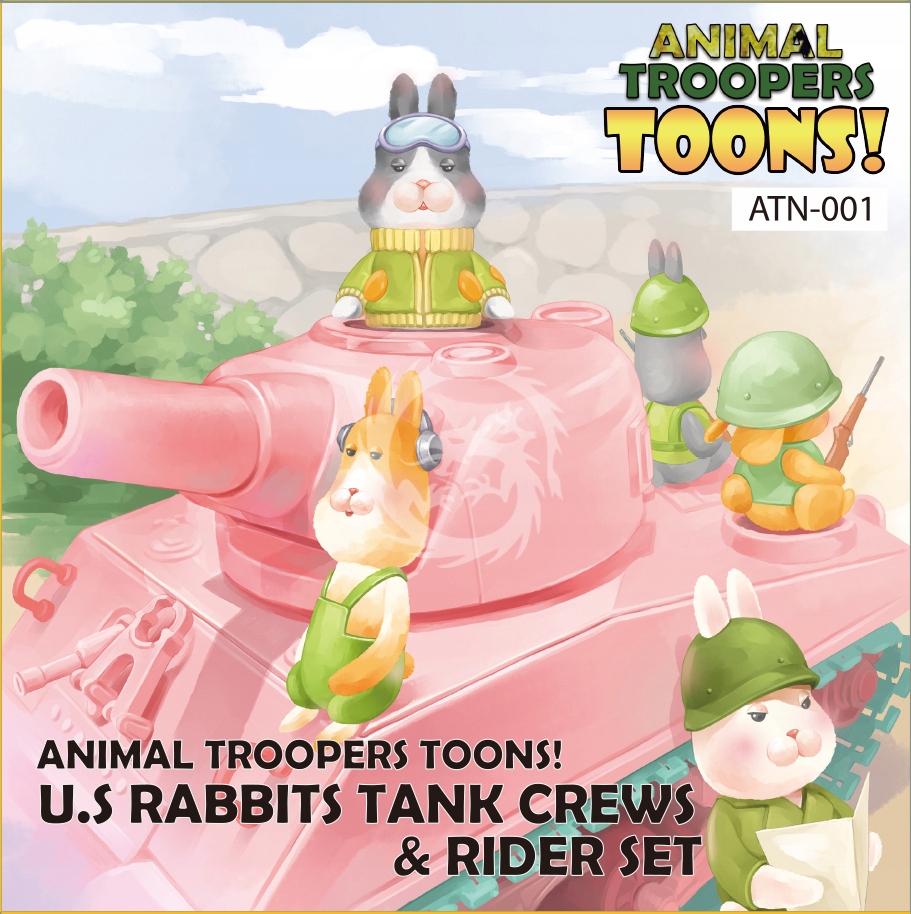 Králičí posádka tanku Animal Troopers Toons! U.s Rabbits Tank Crews & Ri