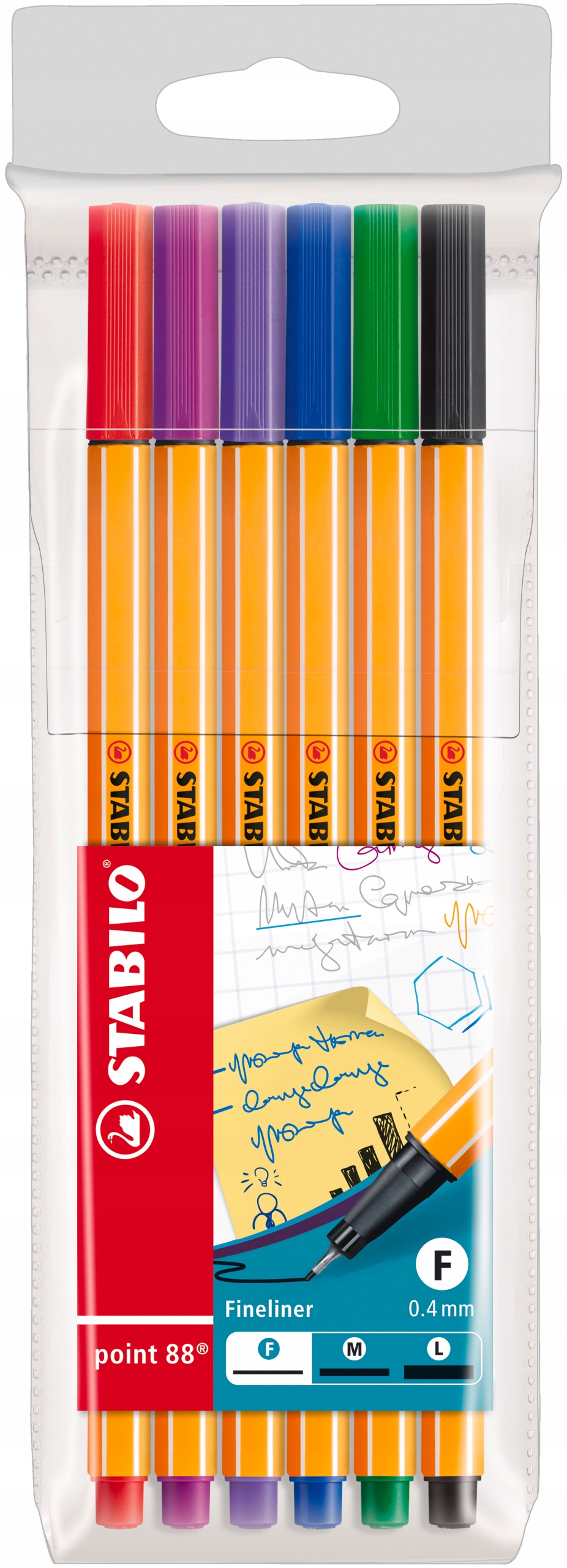 

Cienkopisy Stabilo Point 88 komplet etui