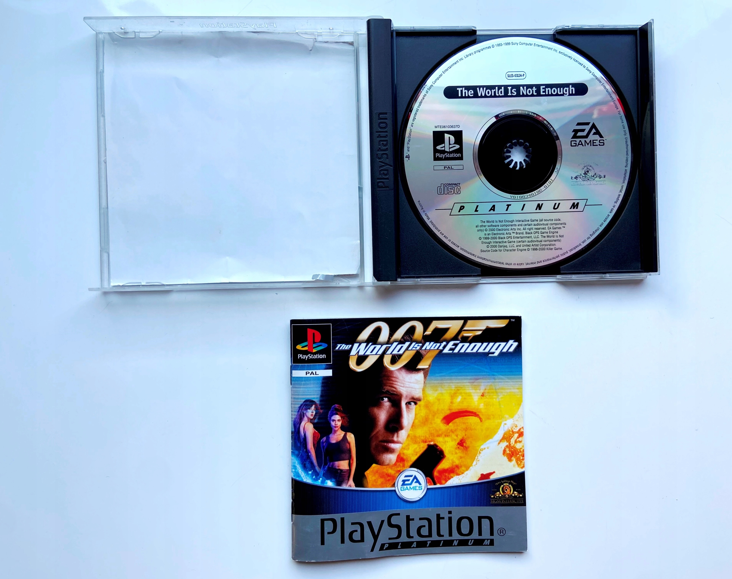 007 WORLD IS NOT ENOUGH PSX PSONE PLAYSTATION 3xA EAN (GTIN) 5030930024895