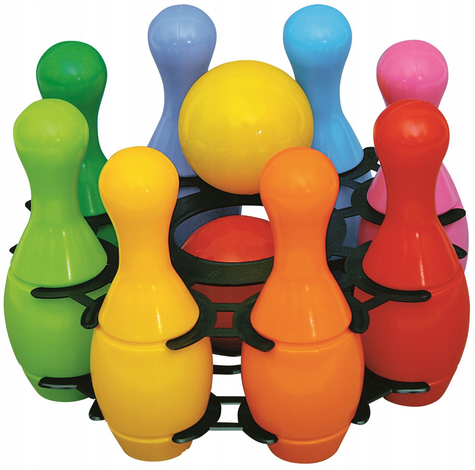 KOLOROWE KRĘGLE W KOSZYCZKU DLA DZIECI MALUCHA