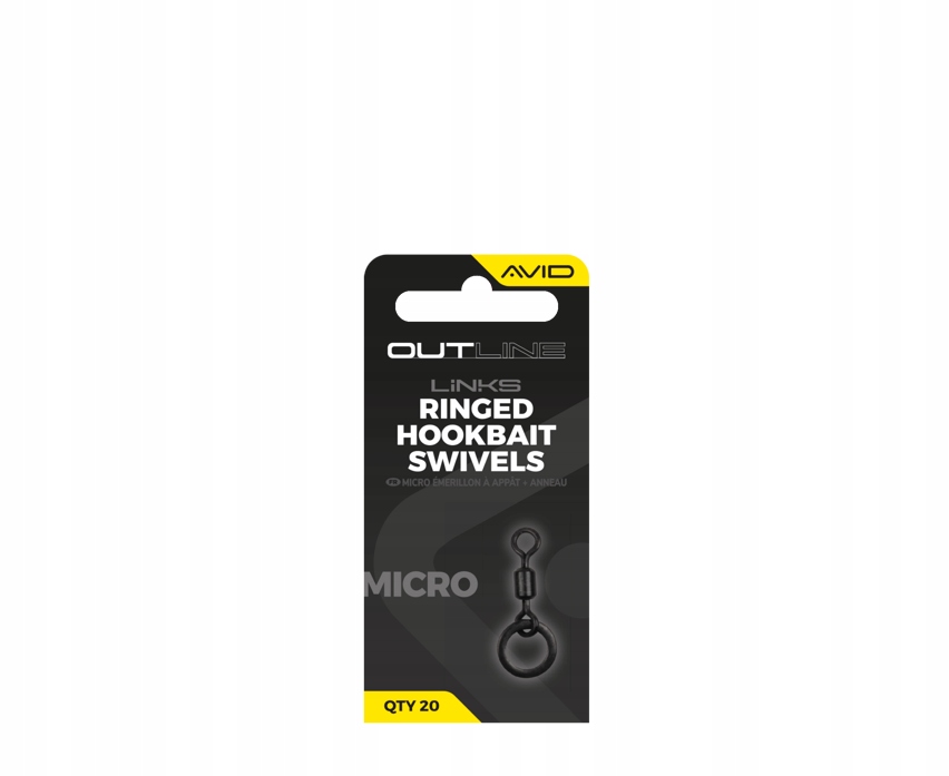 Avid Outline Micro Ringed Hookbait Swivel