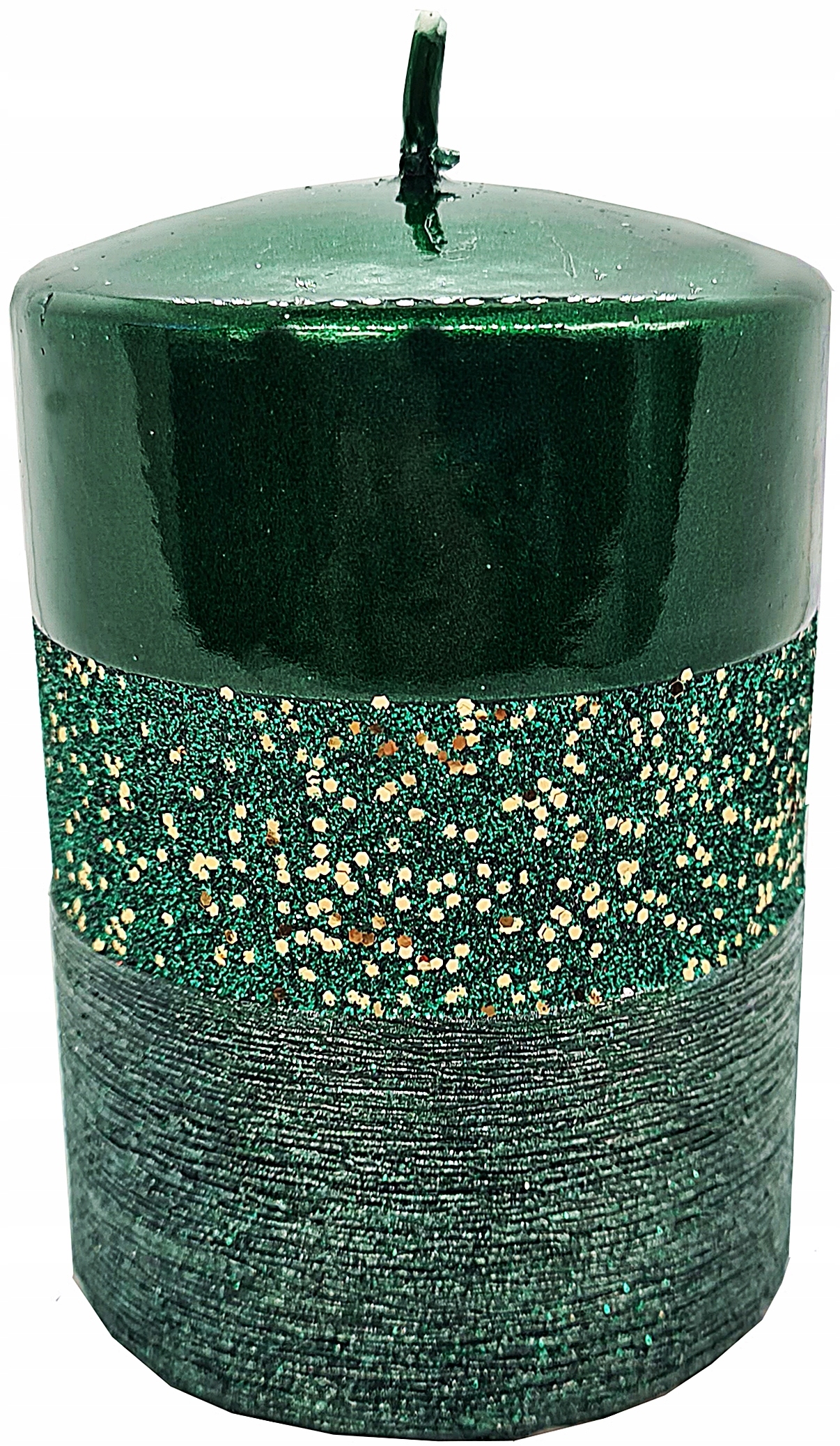 ŚWIECA ozdobna QUEEN ZIELONA ARTMAN 10 cm ŚWIECZKA