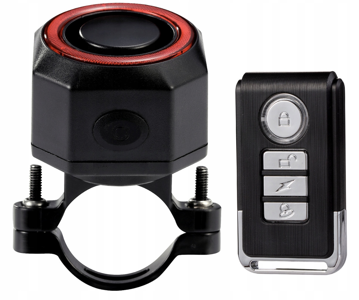 ALARM ROWEROWY ANTYKRADZIEŻOWY + LAMPA TYLNA LAMPKA ROWEROWA DZWONEK PILOT Kod producenta L47I