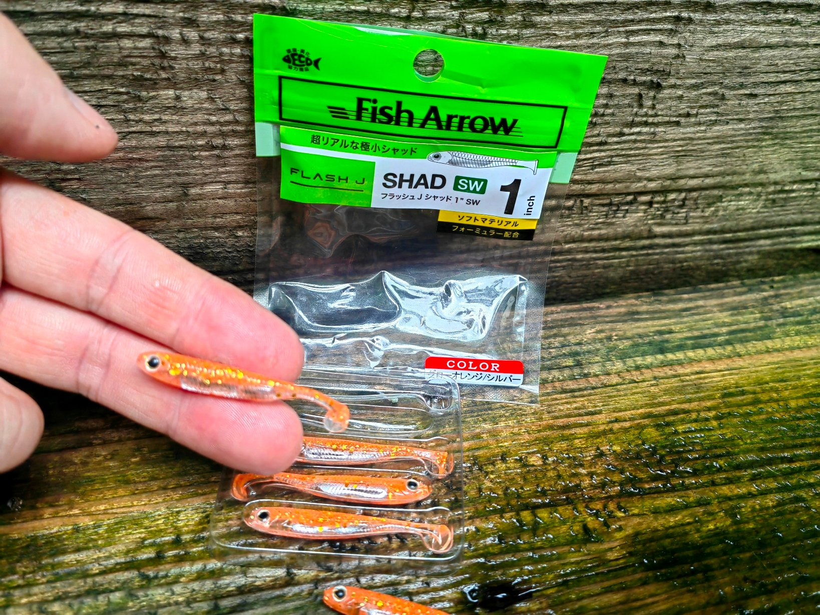 Imitacja narybku KOPYTO Fish Arrow SW 4,5 cm killer na okonie #121 GLOW Długość 4.5 cm