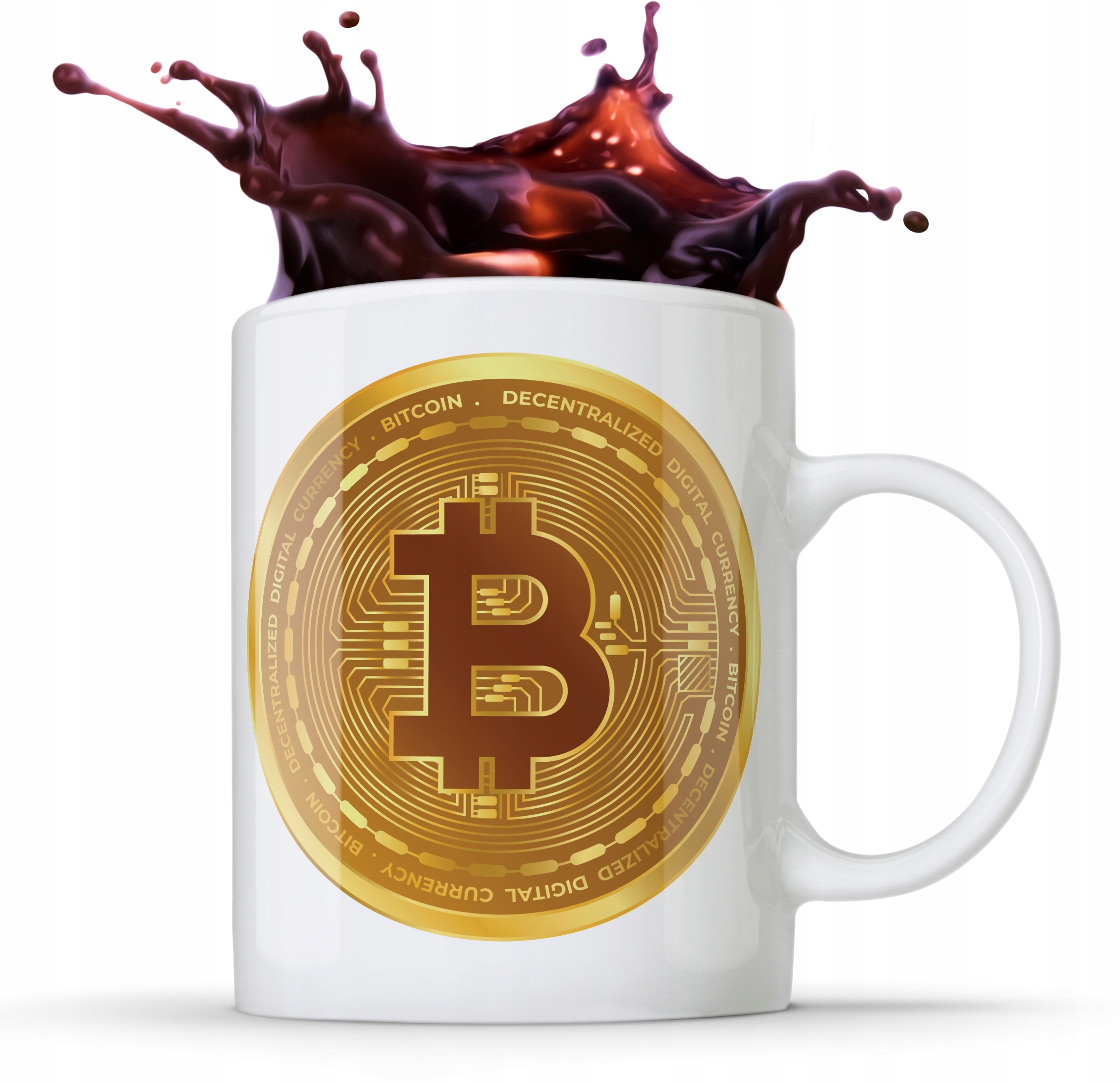 

Kubek Bitcoin Btc krypto moneta kryptowaluty