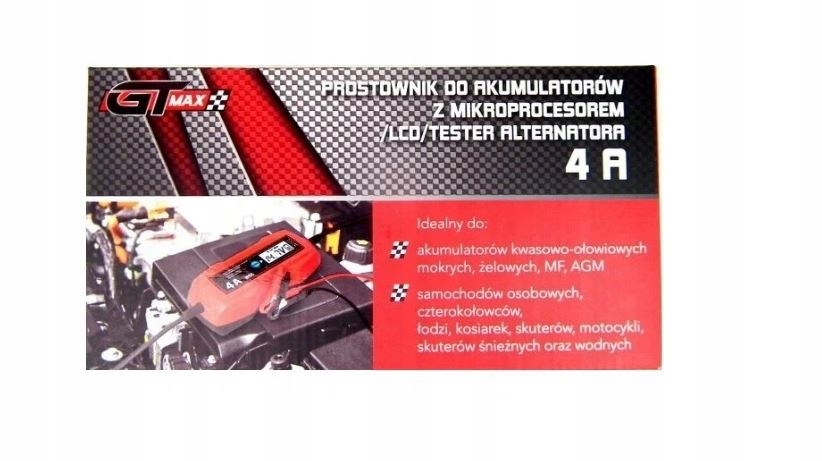 Prostownik z mikroprocesorem Gt-Max 4A