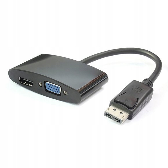 Adapter DisplayPort - HDMI + VGA FULL HD 1080p, 4K*2K@30Hz