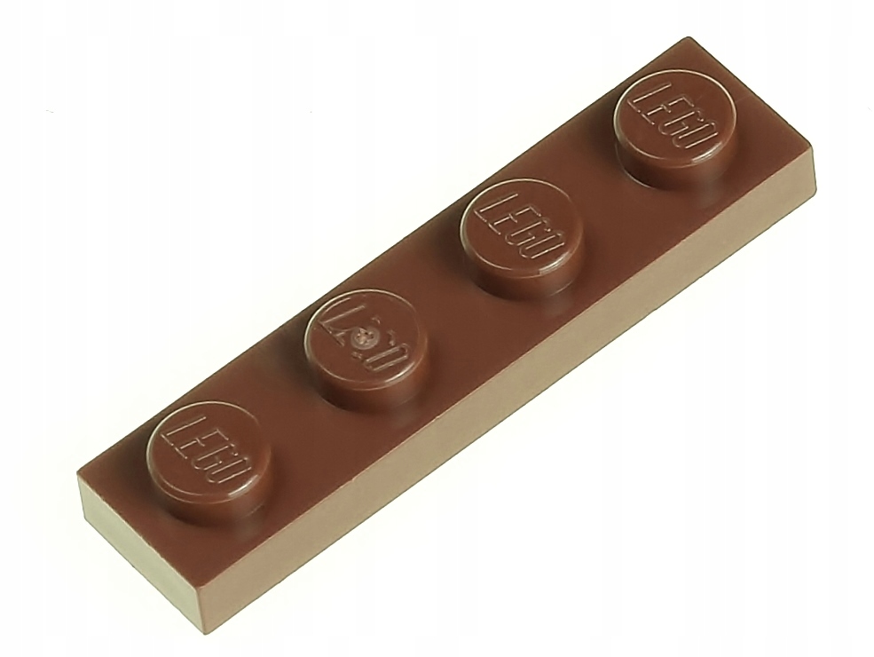 

Lego Płytka zwykła 1x4 3710 brązowa 2 szt.
