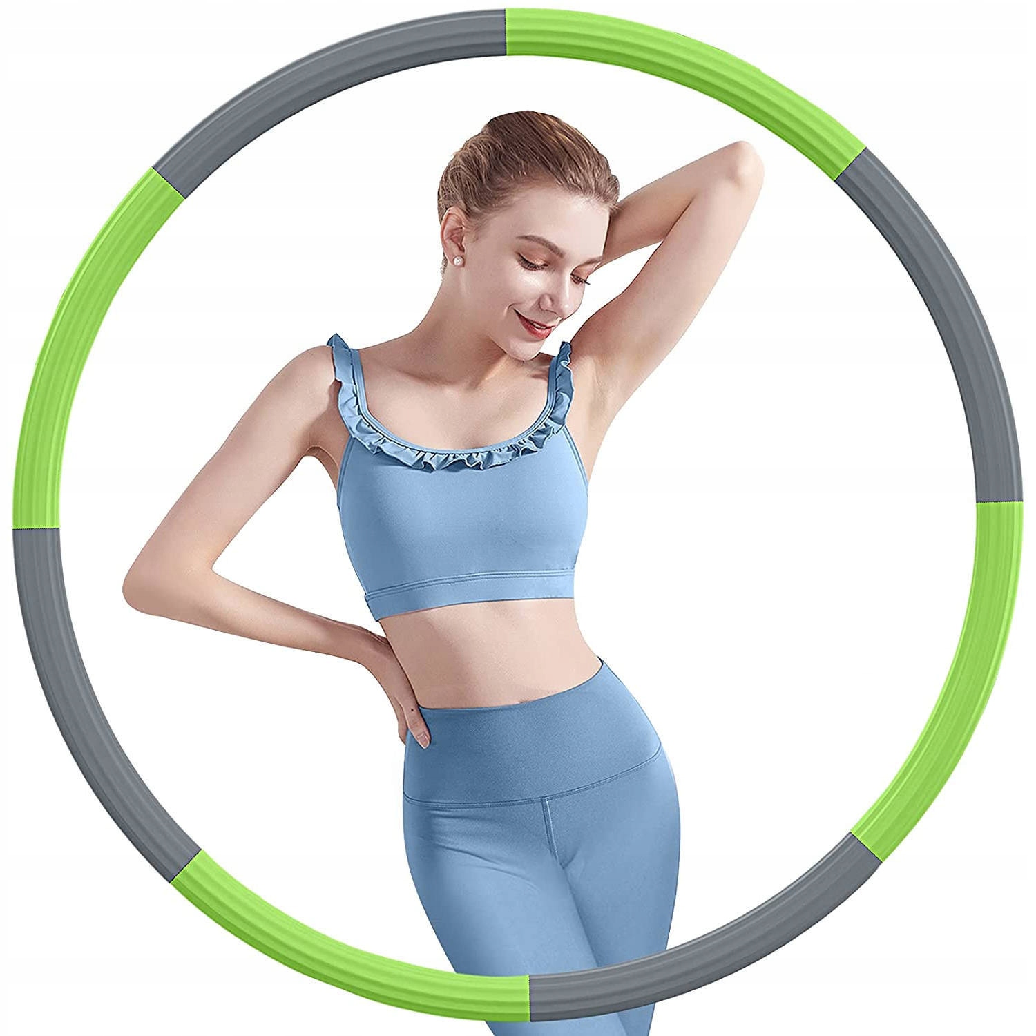 

Koło Hula Hop Odchudzające Pianka Stal Nierdzewna