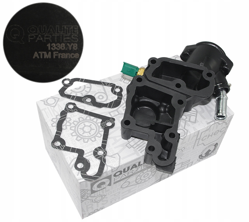 OBUDOWA TERMOSTATU PEUGEOT BIPPER PARTNER 1007 206 207 307 1.1 1.4 Producent części QP